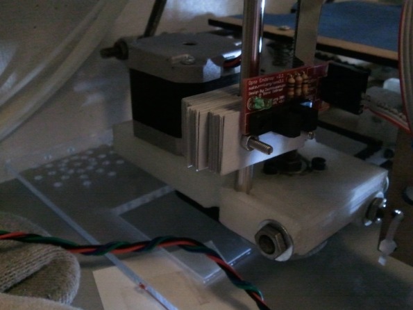 Z-axis optoendstop, mounted